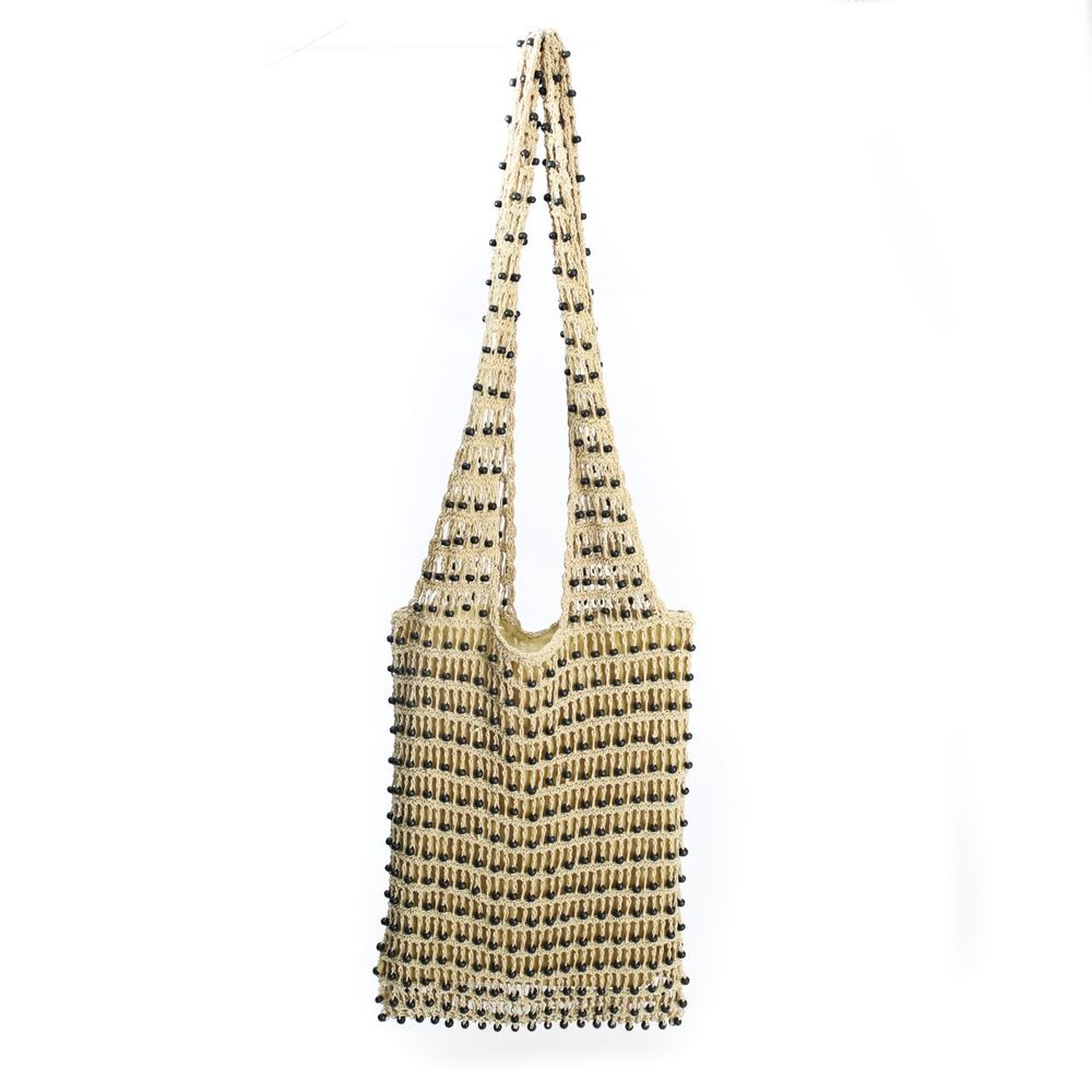Bags and totes - The Day in Day out Tote - Cream Black - BAZAR BIZAR LIVING