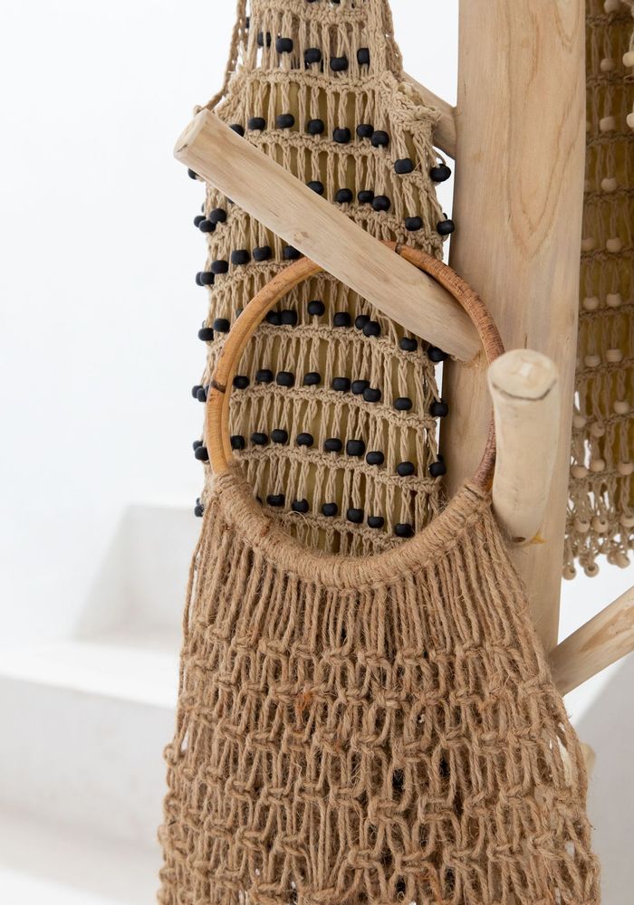 Bags and totes - The Day in Day out Tote - Cream Black - BAZAR BIZAR LIVING