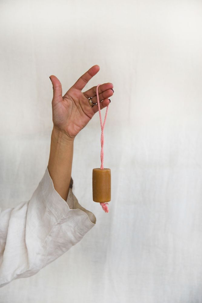 Beauty products - ORGANIC HANGING SOAP - ON ROPE - FLASH - COCONUT, CARROT, APRICOT - ON BEHALF