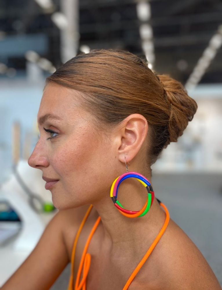 Bijoux - Boucles d'oreille Créole Multi - SAMUEL CORAUX - PARIS