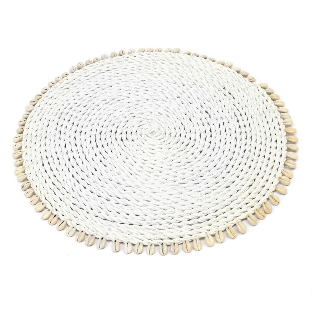 Sets de table - Le Set De Table Seagrass Shell - Blanc - BAZAR BIZAR LIVING