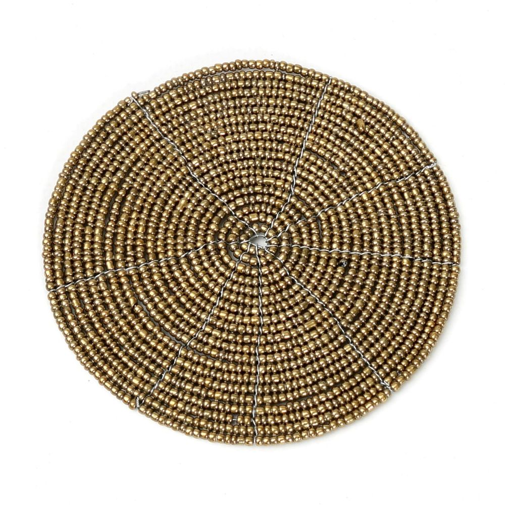 Sets de table - Le Sous-Verre En Perles - Or - BAZAR BIZAR LIVING
