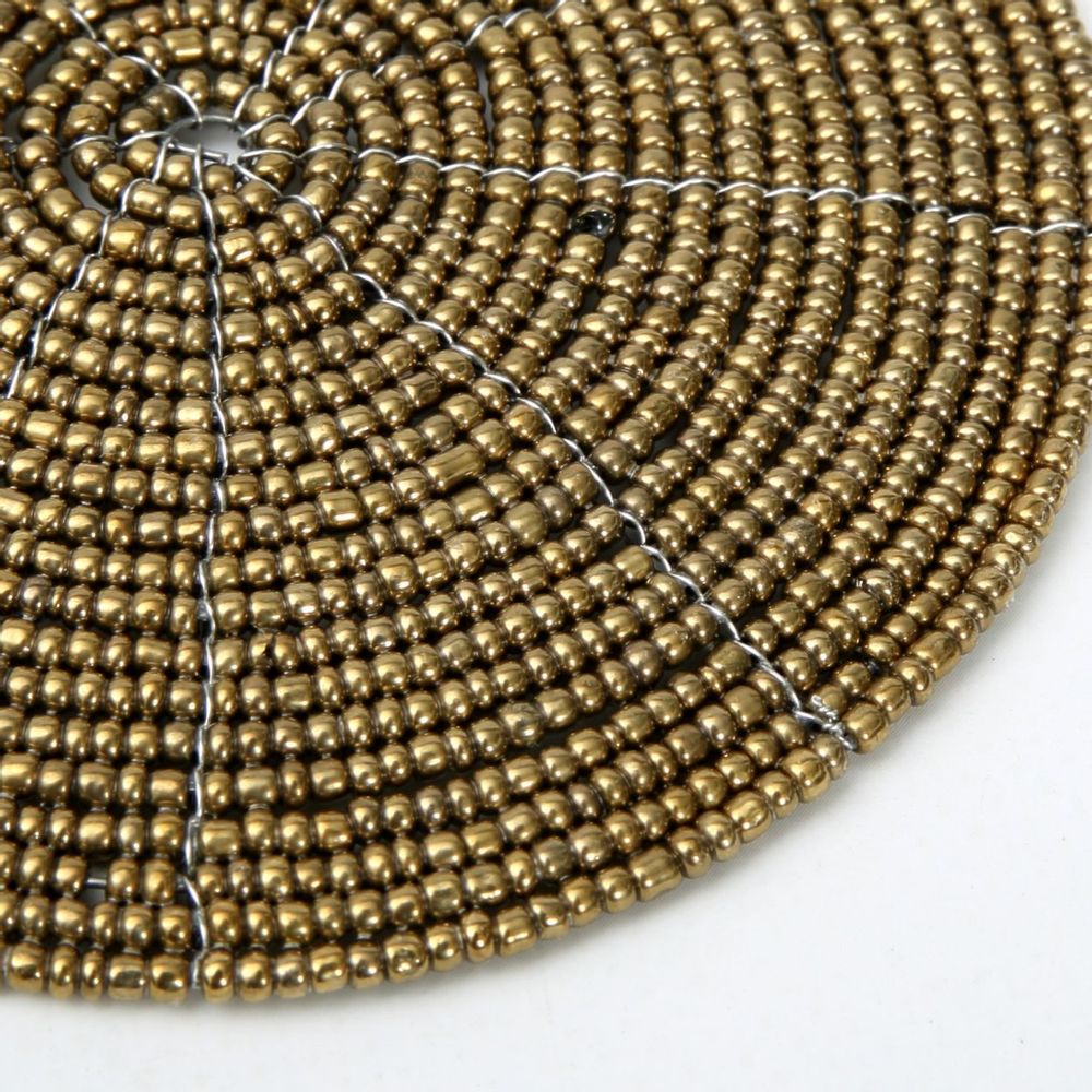 Sets de table - Le Sous-Verre En Perles - Or - BAZAR BIZAR LIVING