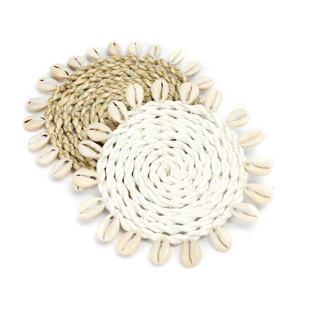Sets de table - Le Sous-Verre Seagrass Shell - Naturel - BAZAR BIZAR LIVING