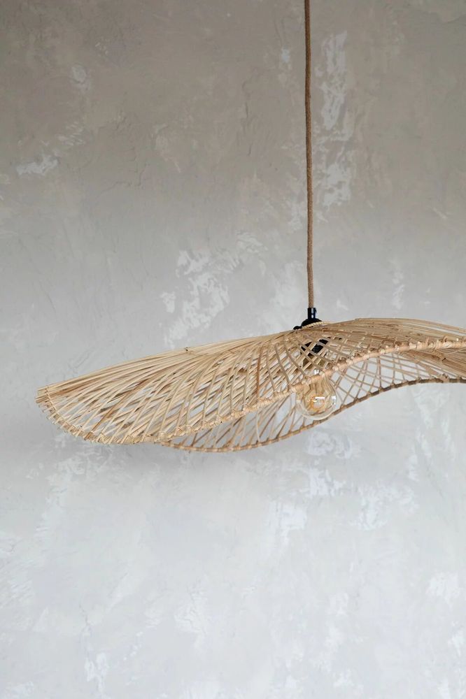 Hanging lights - The Chapeau Pendant - Natural - L - BAZAR BIZAR LIVING