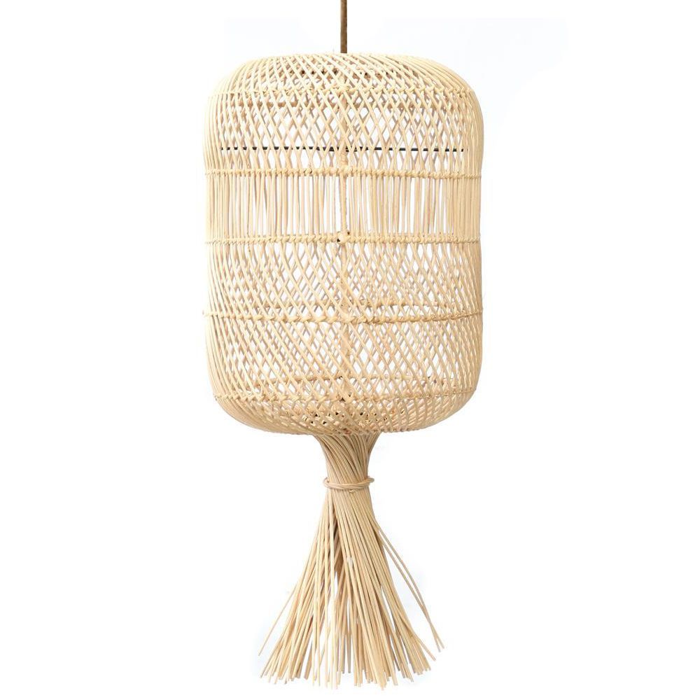 Floor lamps - The Dumpling Floor Lamp - Pendant - Natural - M - BAZAR BIZAR LIVING