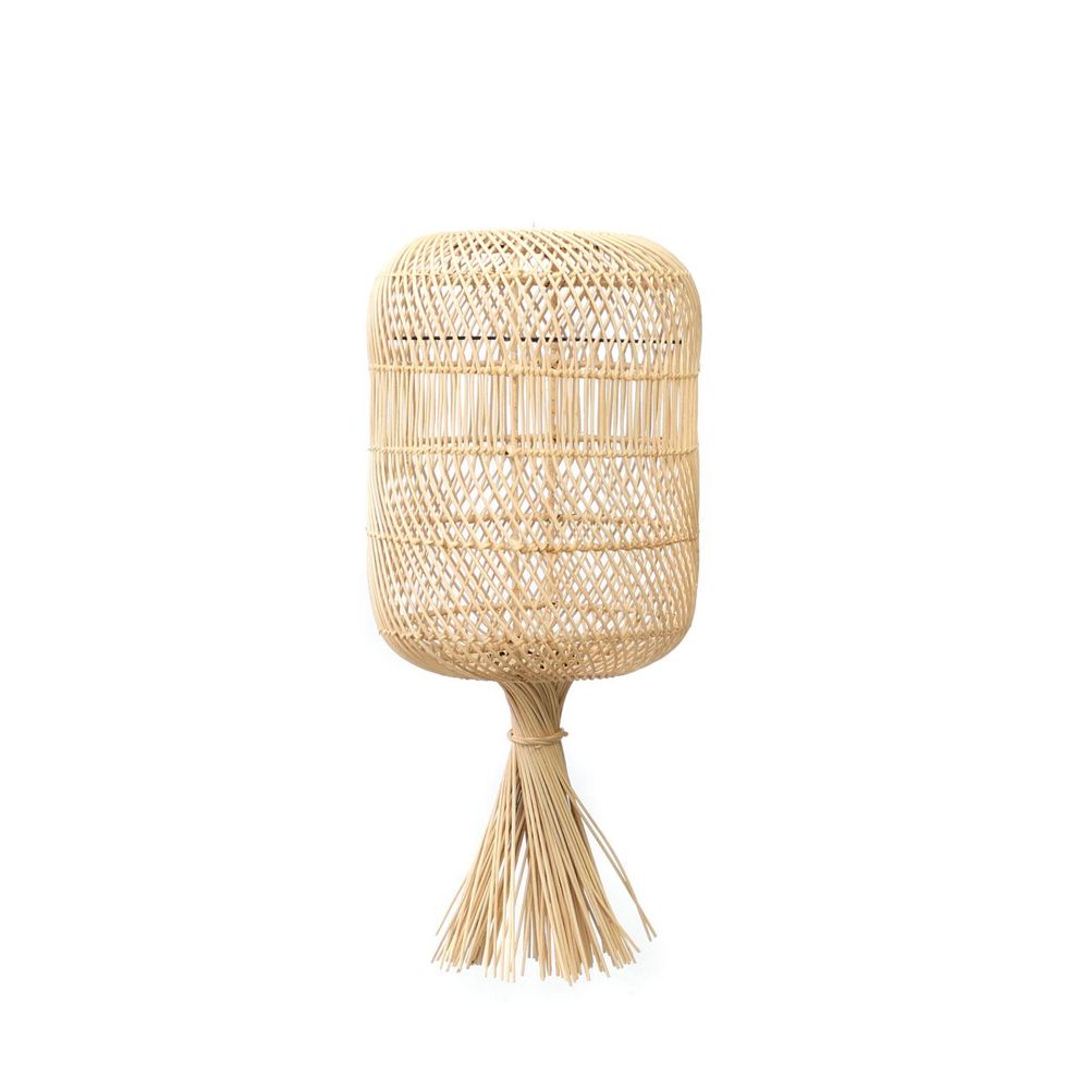 Floor lamps - The Dumpling Floor Lamp - Pendant - Natural - S - BAZAR BIZAR LIVING