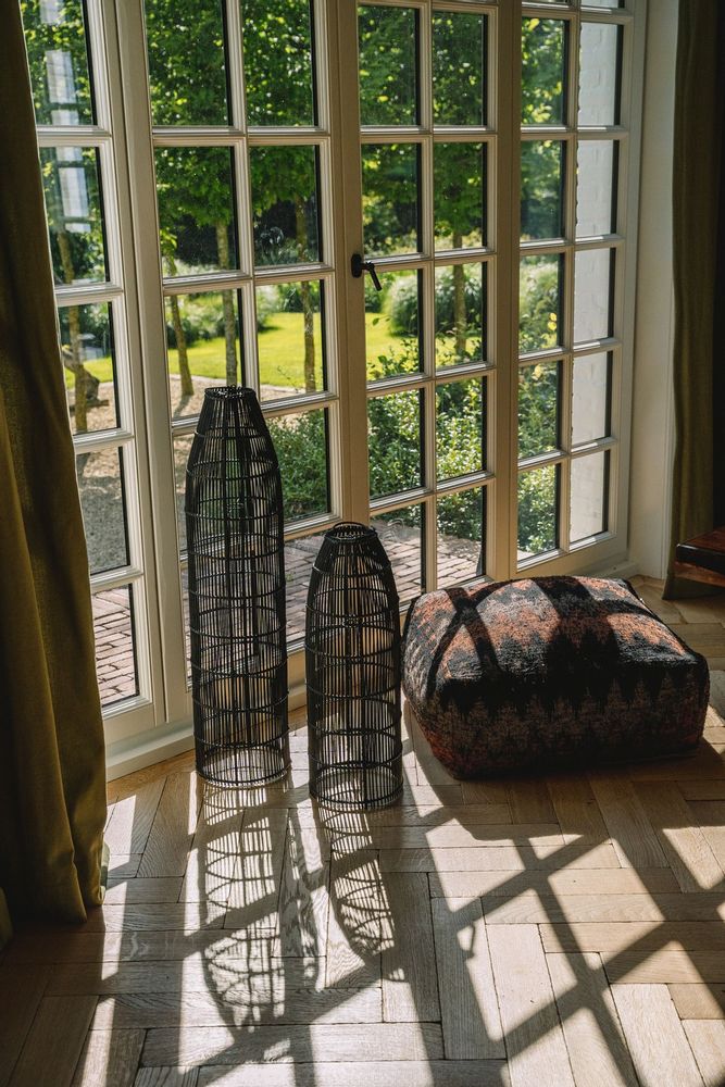 Hanging lights - The Fish Trap Pendant - Black - L - BAZAR BIZAR LIVING