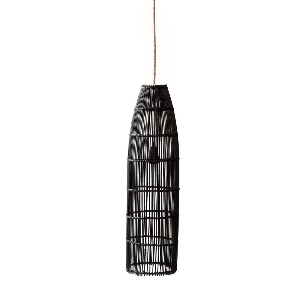 Hanging lights - The Fish Trap Pendant - Black - L - BAZAR BIZAR LIVING