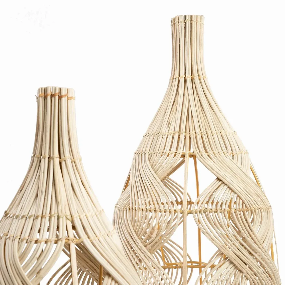 Hanging lights - The Garaffa Pendant - Natural - L - BAZAR BIZAR LIVING