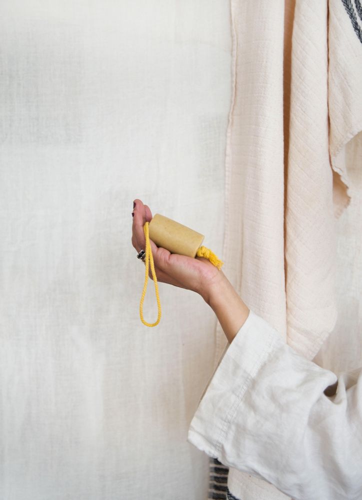 Gifts - HANGING SOAP - ON ROPE - EXFOLIATE ME - AVOCADO, PLUM, SHEA. - ON BEHALF