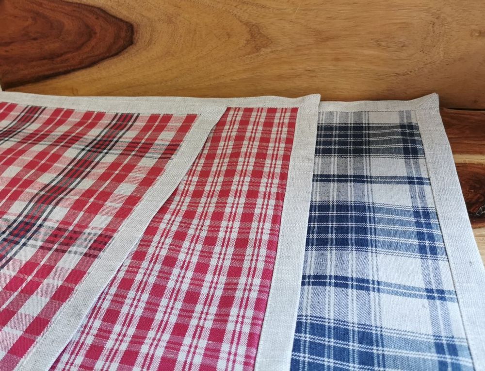 Table linen - Kelsch/linen reversible coated table set - KELSCH D' ALSACE  IN SEEBACH
