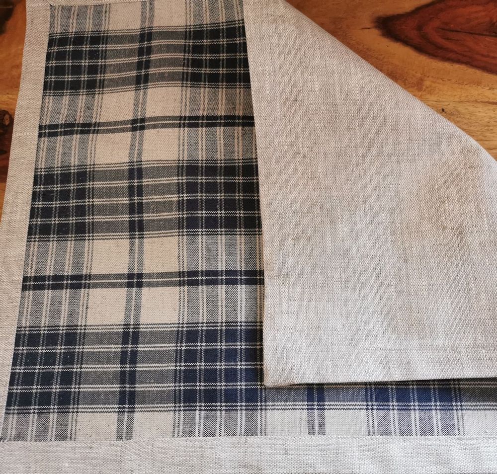 Table linen - Kelsch/linen reversible coated table set - KELSCH D' ALSACE  IN SEEBACH
