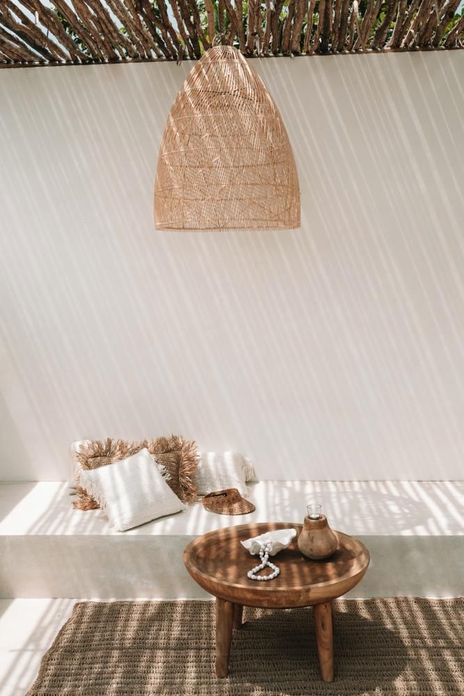 Hanging lights - The Twister Pendant - Natural - M - BAZAR BIZAR LIVING