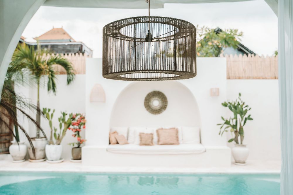 Hanging lights - The Uni Pendant - Natural - L - BAZAR BIZAR LIVING