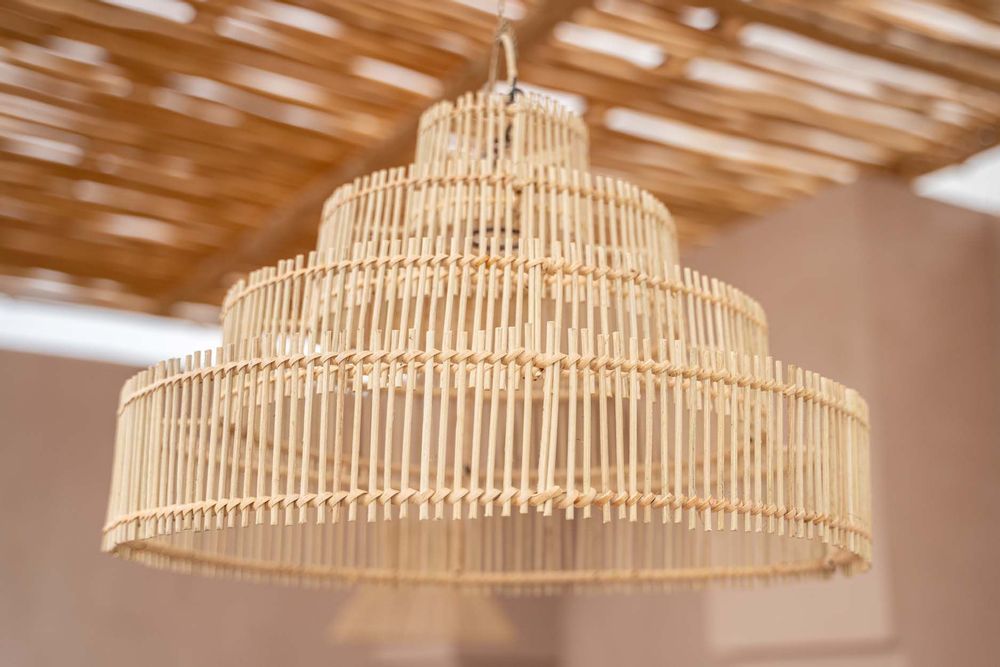 Hanging lights - The Wedding Cake Pendant - Natural - M - BAZAR BIZAR LIVING