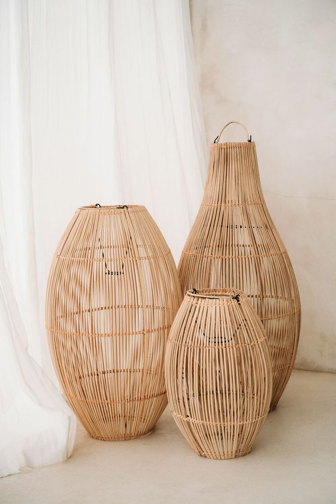 Hanging lights - The Zuri Pendant - Natural - S - BAZAR BIZAR LIVING