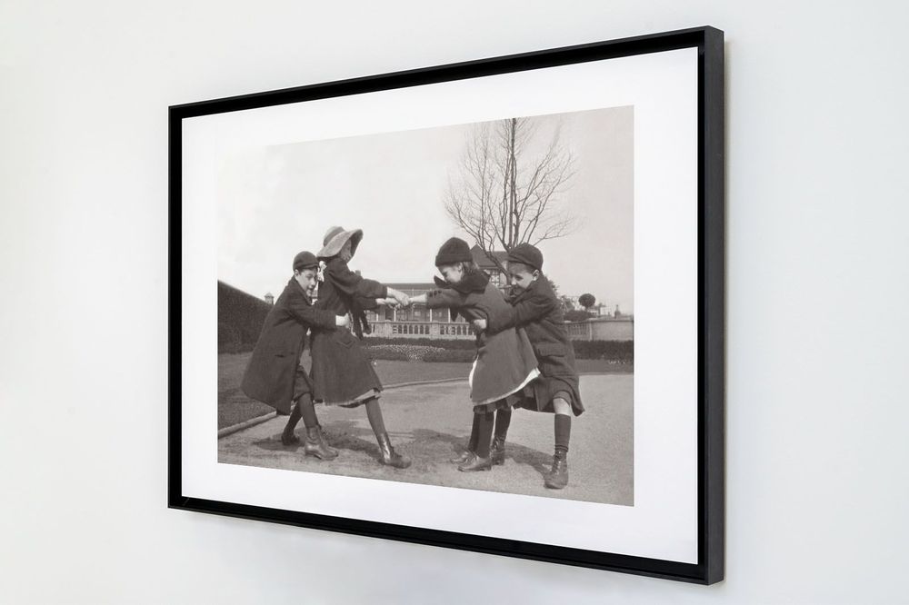 Cadres - CADRE ENFANCE 02 CAISSE AMERICAINE ALUMINIUM NOIRE - KELEPOQ