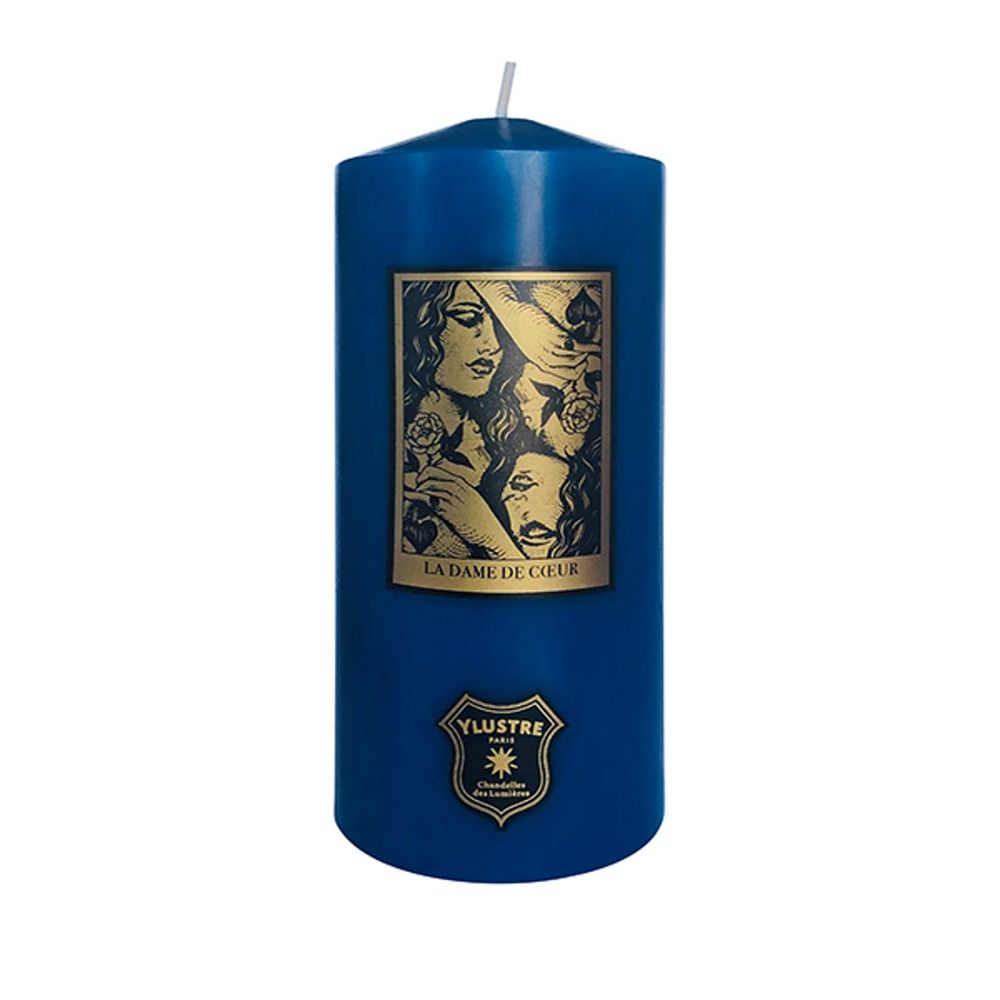 Decorative objects - Lady of Hearts Pillar Candle - 520 g. Mass tinted wax. Don't sink - YLUSTRE