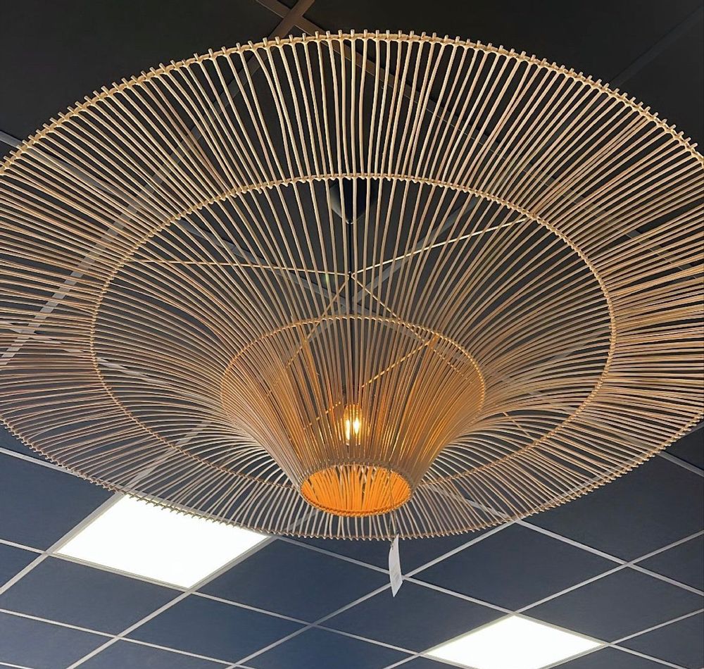 Hanging lights - Round rattan lamp - MILO - HYDILE