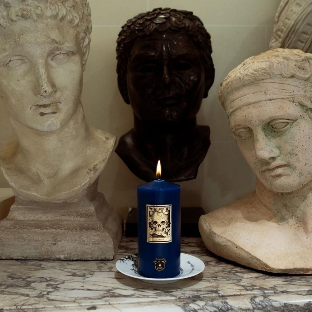 Decorative objects - Vanity Pillar Candle - Limited Edition - 520 g. Mass tinted wax. - YLUSTRE