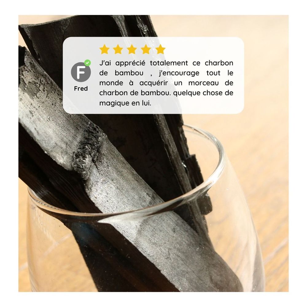 Carafes - Charbon de bambou japonais BIO bâton filtrant naturel - LE CHARBON ACTIF FRANCAIS