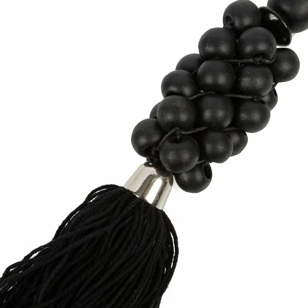 Decorative objects - The Wooden Beads Keychain - Black - BAZAR BIZAR LIVING