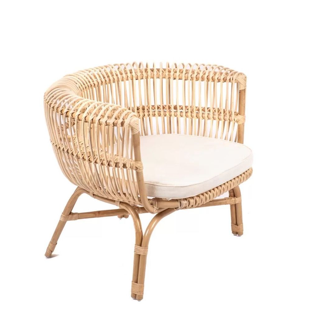 Fauteuils - HAVANA - Fauteuil en rotin avec coussin - HYDILE