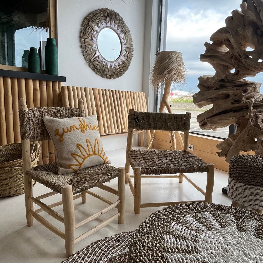 Chaises - TOKY - Chaise en bois d'eucalyptus - HYDILE