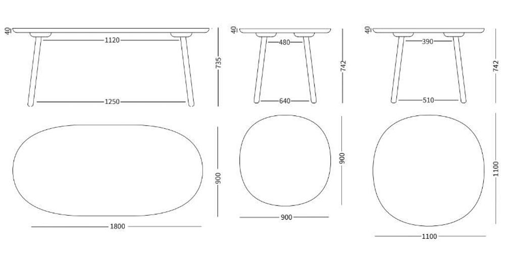 Dining Tables - Naïve Dining Table, Round - EMKO