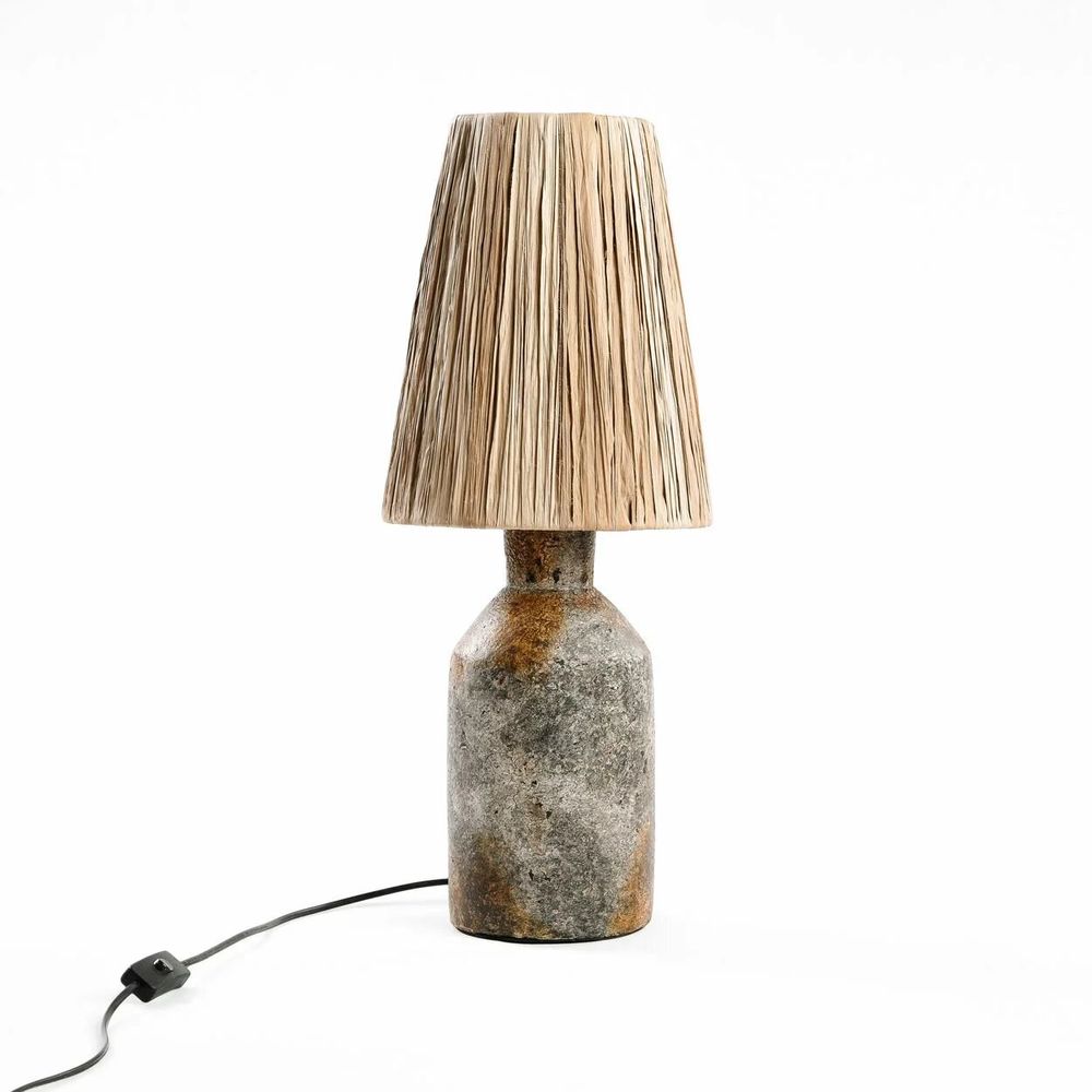 Lampes de bureau - La Lampe de Table Ithaka - Gris Antique Naturel - BAZAR BIZAR LIVING