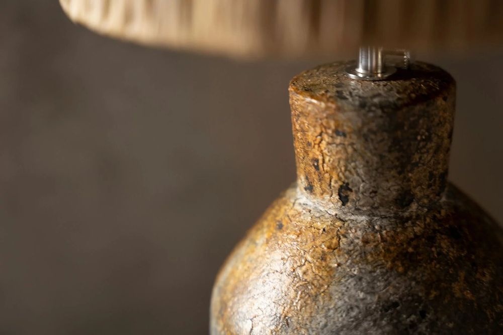 Lampes de bureau - La Lampe de Table Ithaka - Gris Antique Naturel - BAZAR BIZAR LIVING