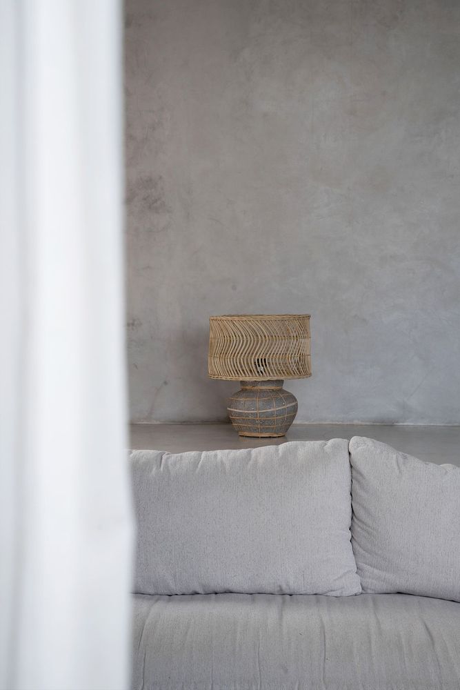 Table lamps - The Kythira Table Lamp - Natural Concrete - BAZAR BIZAR LIVING