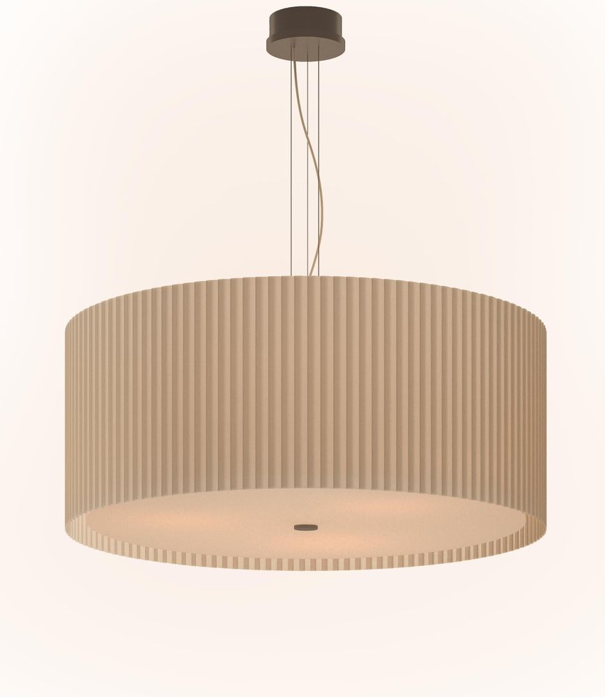 Suspensions - E1 Pleated Suspension Lamp Exclusive Handmade in Italy - LIGHTINUP