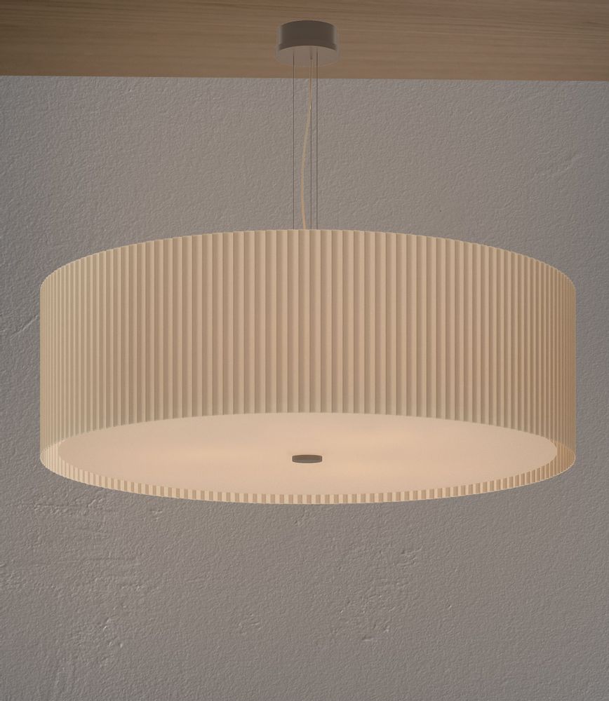 Hanging lights - E2 Pleated Suspension Lamp Exclusive Handmade in Italy - LIGHTINUP