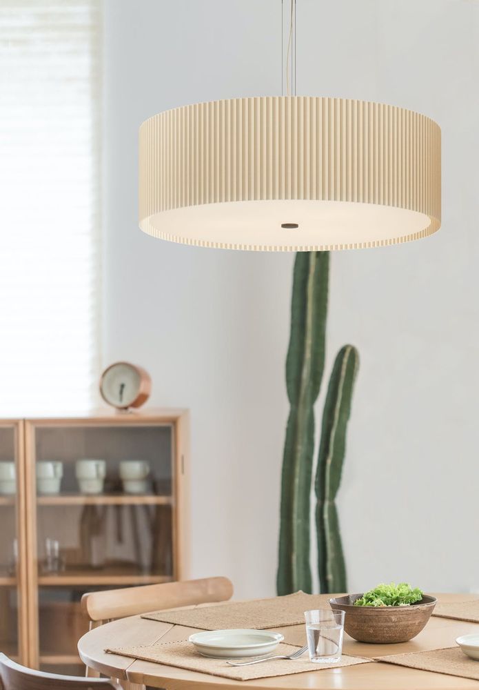 Hanging lights - E2 Pleated Suspension Lamp Exclusive Handmade in Italy - LIGHTINUP