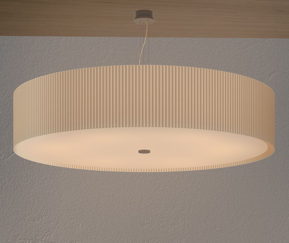 Hanging lights - E3 Pleated Suspension Lamp Exclusive Handmade in Italy - LIGHTINUP