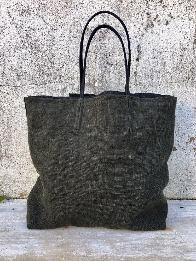 Sacs et cabas - SAC CABAS en lin - SENNES