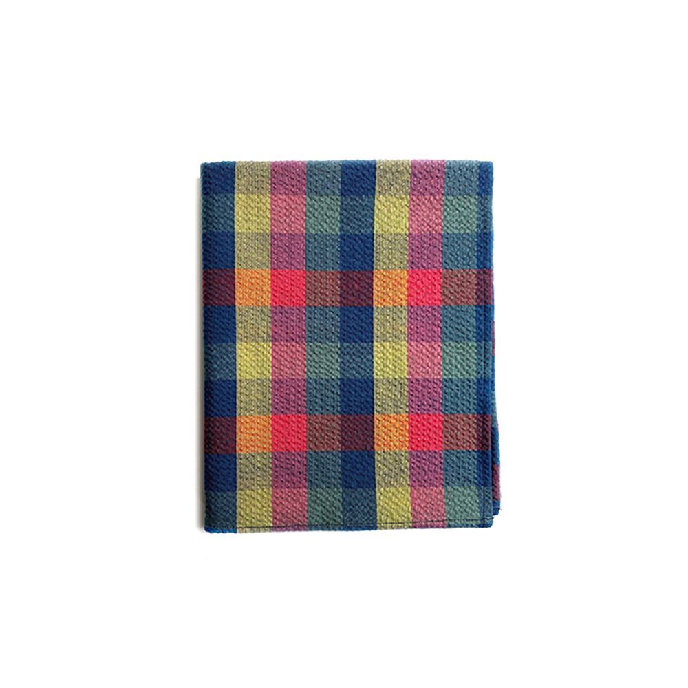 Fabrics - Red-Blue Square Furoshiki/NAGAO ORIFU - ABINGPLUS