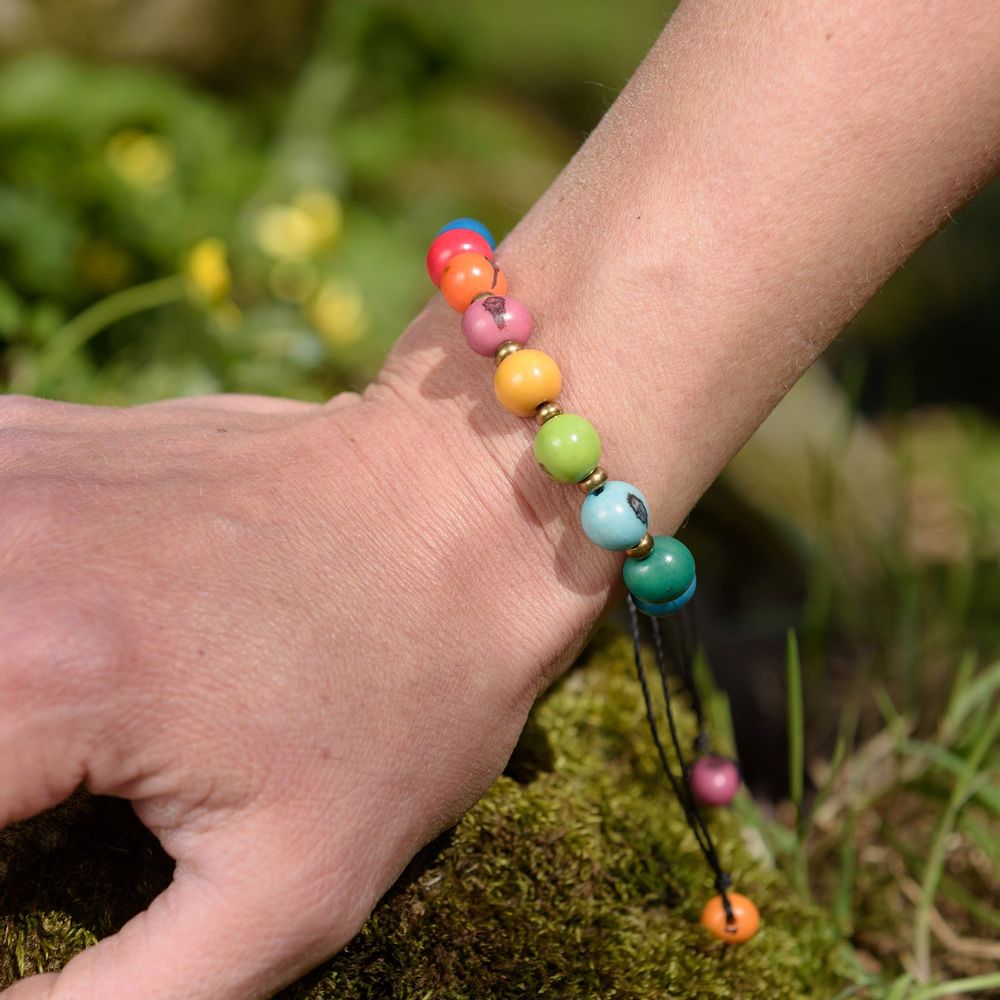 Bijoux - Bracelet en graines multicolores ACAI - HUAIRURO