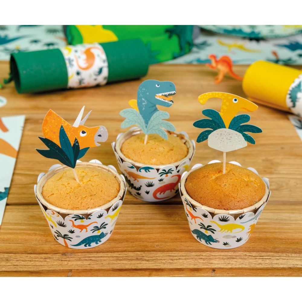 Birthdays - Dinosaur Cupcake Kit - Recyclable - ANNIKIDS