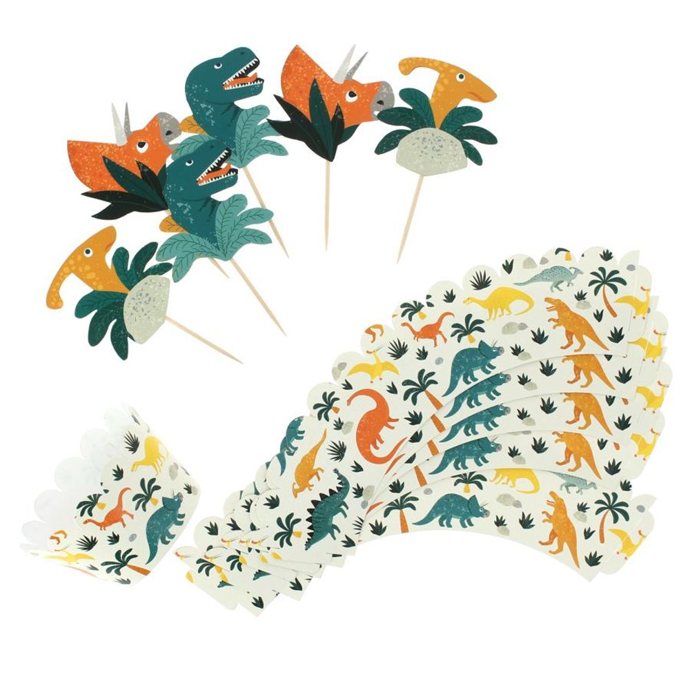 Birthdays - Dinosaur Cupcake Kit - Recyclable - ANNIKIDS