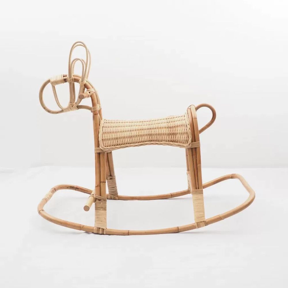 Toys - Vintage rattan rocking horse - JIMY - HYDILE