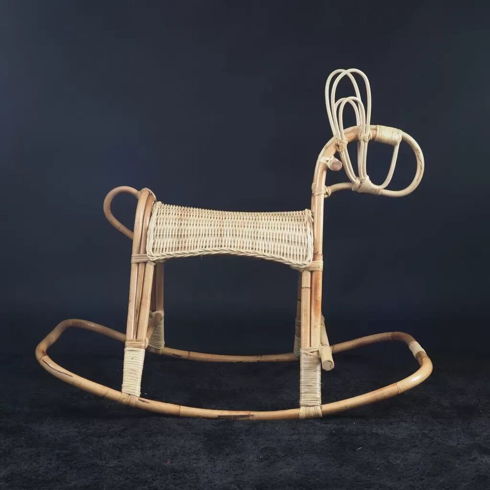 Toys - Vintage rattan rocking horse - JIMY - HYDILE