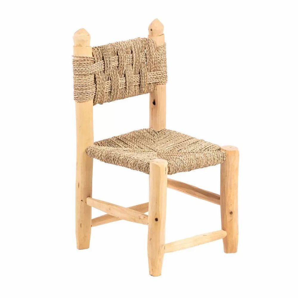 Children's decorative items - Wooden and rope children's chair - HYDILE