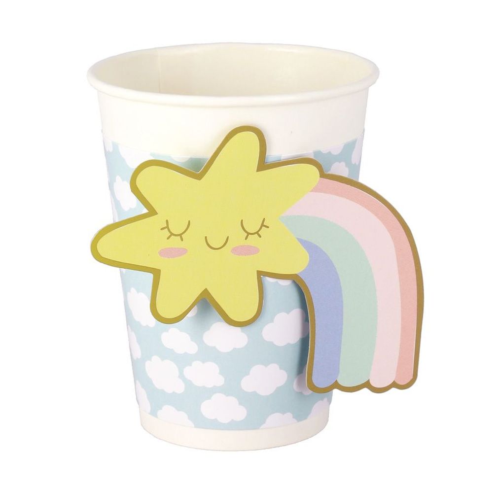Anniversaires - 6 Gobelets Licorne - Recyclable - ANNIKIDS