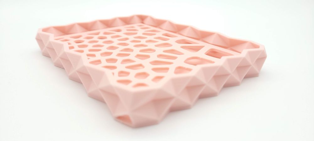 Porte-savons - Porte-savon éco-responsable à facettes rectangulaires, imprimé en 3D en matière biosourcée à base d'amidon de maïs - BEN-J-3DCRÉA