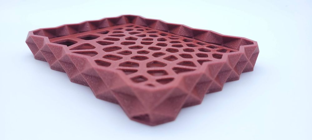 Porte-savons - Porte-savon éco-responsable à facettes rectangulaires, imprimé en 3D en matière biosourcée à base d'amidon de maïs - BEN-J-3DCRÉA
