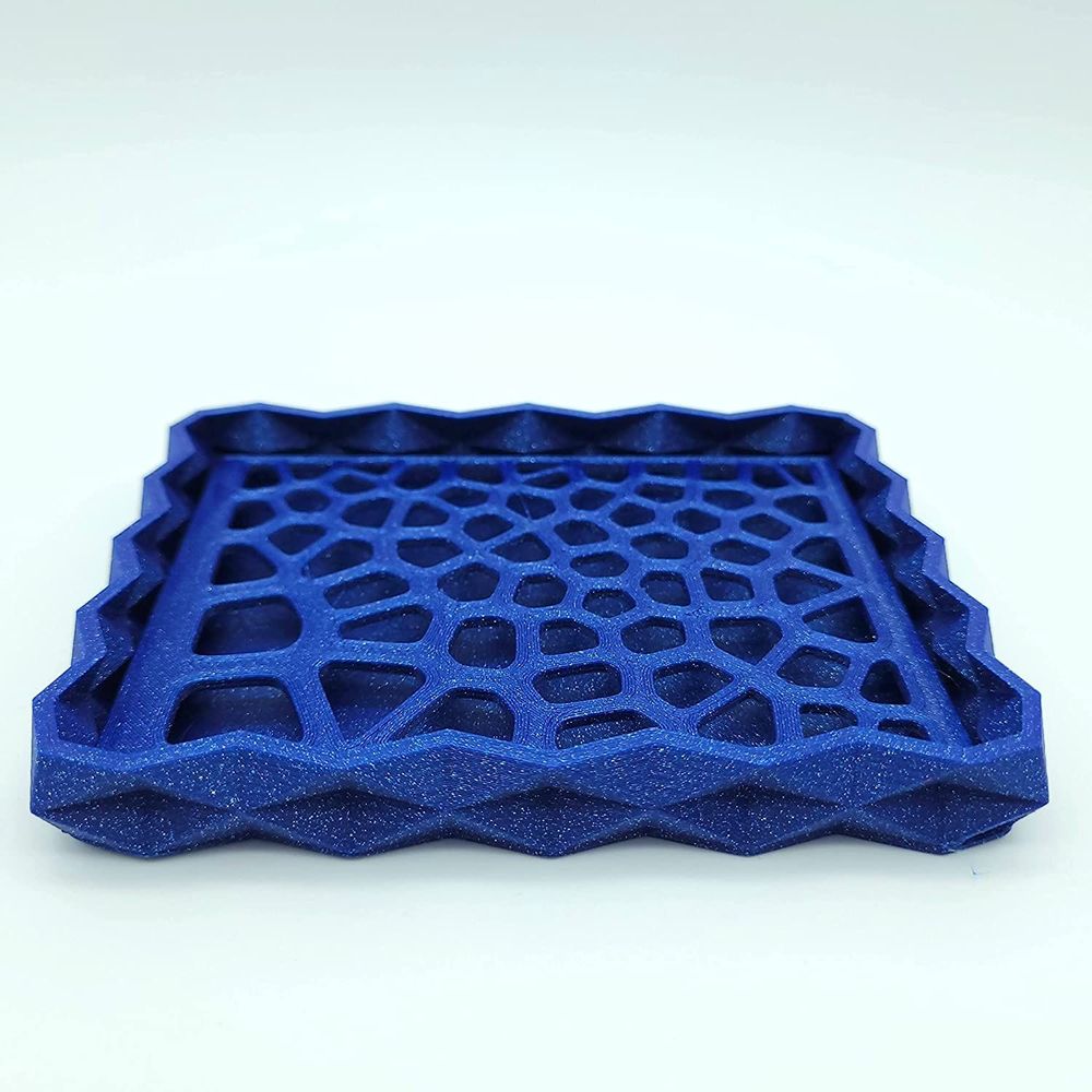 Porte-savons - Porte-savon éco-responsable à facettes rectangulaires, imprimé en 3D en matière biosourcée à base d'amidon de maïs - BEN-J-3DCRÉA