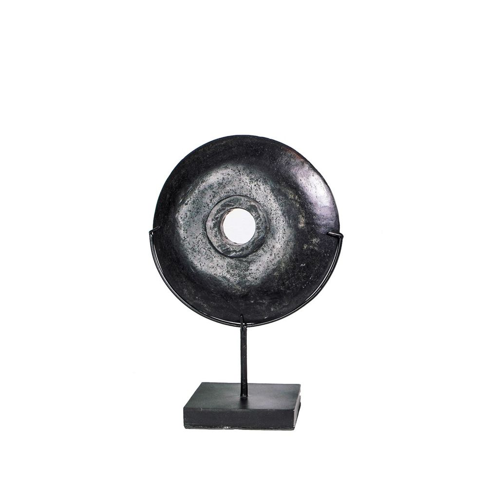 Decorative objects - The Black River Stone on Stand - M - BAZAR BIZAR LIVING